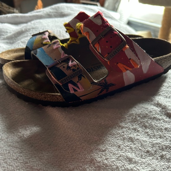 Birkenstock Shoes - Birkenstock Deep Red Footbed Sandals